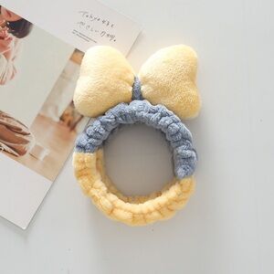 Yellow and Blue Bow Hairband